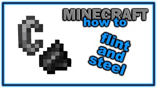 How to Craft and Use a Flint and Steel in Minecraft  Easy Minecraft Tool Guide [upl. by Arraeis]