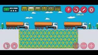 Epic Bridge Builder level 24 II How to complete Epic Bridge Builder level 24 II new video [upl. by Gamali105]