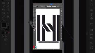 Logo Design Monogram in Adobe illustrator logodesign [upl. by Royden418]