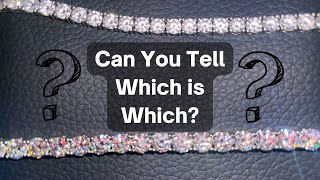 Moissanite Vs Cubic Zirconia Tennis Chain Comparison [upl. by Anihtyc]