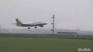 Funny Airplane Landing [upl. by Myrlene]