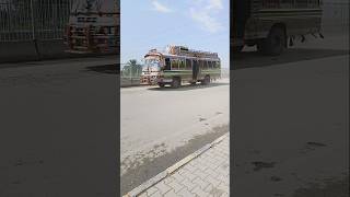 Local bus crossing road  Pak bus service and bus lover [upl. by Armil]