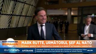 Mark Rutte următorul șef al NATO România îl sprijină după ce Iohannis șia retras candidatura [upl. by Ihc]