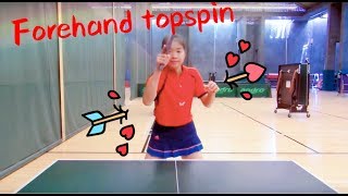 How to play forehand topspin 如何拉正手上旋球 [upl. by Airliah]