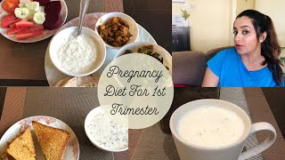 My Indian Diet For First Trimester  Pregnancy Healthy Diet  प्रेग्नन्सी में क्या खायें [upl. by Annaiviv18]