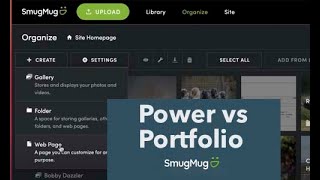 SmugMug Power vs Portfolio [upl. by Higley]