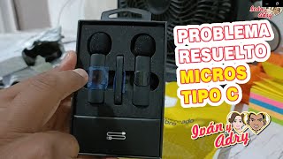 MICROFONOS INALAMBRICOS TIPO C BARATOS  UNBOXING  IVAN Y ADRY [upl. by Zach]