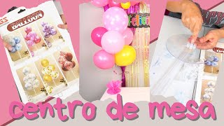 ARREGLOS DE MESA CON GLOBOS  CENTRO DE MESA CON GLOBOS  Decoración para cumpleaños [upl. by Holli]