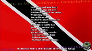 Trinidad and Tobago National Anthem with music vocal and lyrics ENGLISH [upl. by Donni271]