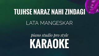 Tujhse Naraz Nahi Zindagi Karaoke  Lata Mangeshkar  Tujhse Naraz Nahi Zindagi unplugged Karaoke [upl. by Ardnaxila]