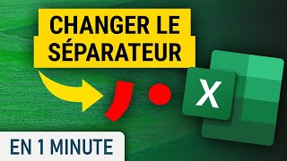 Changer le séparateur décimal sur Excel [upl. by Jonie426]