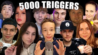 ASMR 5000 TRIGGERS WITH FRIENDS  Epic 500k Special Collab [upl. by Easlehc]