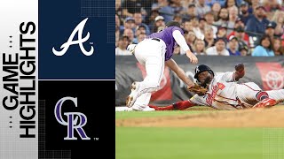 Braves vs Rockies Game Highlights 82823  MLB Highlights [upl. by Newel]