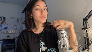 asmr ☆ mic scratching ramble tapping small xmas haul [upl. by Acinelav]