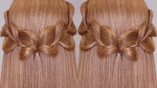 3 Strands Uneven Braid Hair Tutorial [upl. by Auqenwahs]