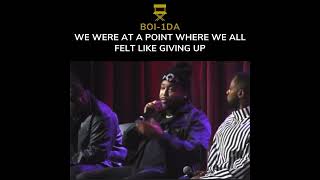 BOI1DA TALKS ABOUT A WHERE YOU FEEL LIKE GIVING UPboi1da [upl. by Nnayar]