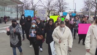 Demonstrators denounce Stroger Hospital say patient was denied rights [upl. by Dennet]