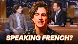 quotTimothee Chalamet Speaking Frenchquot [upl. by Madelene141]