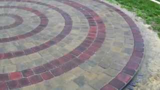 Circular Patio using Belgard Pavers kit [upl. by Nugent]