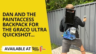 Graco QuickShot Airless Paint Sprayer with PaintAccess backpack [upl. by Delamare]