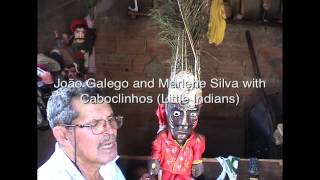 Mamulengo puppet demonstration by João and Marlene Galego [upl. by Ahsiekal]