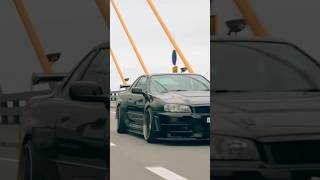 Nissan Skyline r34 🤩❤️ carsounds stututu gtr caredit shorts [upl. by Rabka]