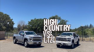 ‘22 Chevy 2500 High Country Vs LTZ  comparison [upl. by Eva323]