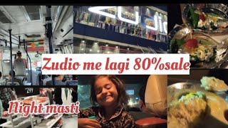 Zudio me lagi 80Sale l Dhamakedar Sale offer l Hoor ke sath full masti l Night outing l [upl. by Miran]