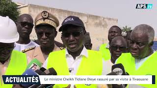 Le ministre Cheikh Tidiane Dieye rassuré par sa visite à Tivaouane [upl. by Cuttler]