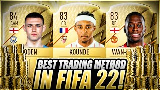 HOW TO MAKE 100K COINS NOW ON FIFA 22 EASIEST WAY TO MAKE COINS ON FIFA 22 BEST TRADING METHOD [upl. by Lahsiv]