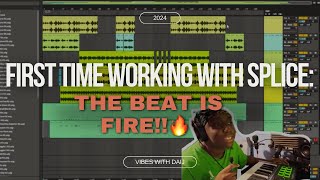 FIRST BEAT WORKING WITH SPLICE THE BEAT IS FIRE PART 1 beat rnbtypebeat boombaptypebeat [upl. by Adiela855]