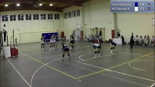 2° Div  Villanova Volley VS AD Volley Decima [upl. by Lleneg948]