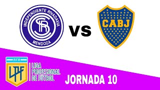 Independiente Rivadavia 11 Boca Juniors en vivo LIGA PROFESIONAL ARGENTINA Jornada 10 [upl. by Prissie]