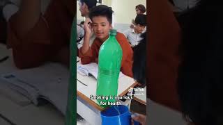 Smoking is not good for health chemistry subscribe experiment dhading [upl. by Elylrac]