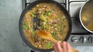 Barilla  How to make Risoni Risotto with Chicken and Broccoli and Pesto Genovese [upl. by Lubow]