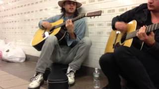 Jared Leto playing The Kill in an NYC subway station [upl. by Gifferd529]