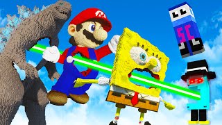 We Disintegrate Mario SpongeBob Godzilla and More in Teardown Multiplayer [upl. by Hirschfeld555]