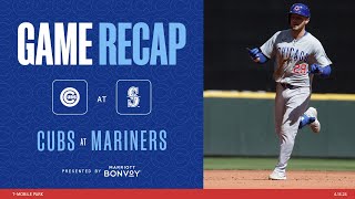 Game Highlights Busch Homers in Fourth Consecutive Game to Secure 32 Win Over Mariners  41424 [upl. by Angelica]