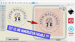 Vectorisation Dun Logo sur Inkscape et numérisation sur Exubérance et Artistic Digitizer Junior [upl. by Attenyl]