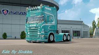 Euro Truck Simulator 2  Scania CVerbist amp son R730 V8 Edit New Skin V127 แต่งรถกันเถอะ  31 [upl. by Tavis]