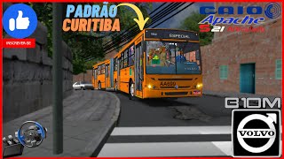 🔴OMSI 2 CAIO APACHE S21 ARTICULADO PADRÃO CURITIBA  Linha 105  Francisco Sales X T J Almeida [upl. by Arhat529]