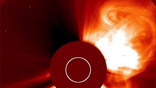 Massive Coronal Mass Ejection CME 30 September 2015 [upl. by Anikal]