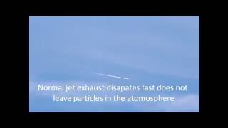 Chemtrails vs Normal Jet exhaust Timmins OntariO [upl. by Ahcsatan1]