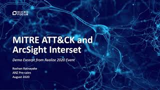 MITRE ATTampCK  ArcSight Interset Demo Realize 2020 [upl. by Helbonnah623]