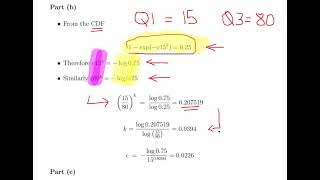 Weibull Distribution Determining Parameters [upl. by Olsewski]