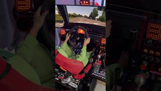 Dads little sim racing dinosaur 🦕 is “breaking the speed limit”😂🥰 gaming simracing [upl. by Auqenahs]