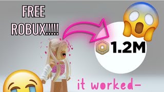 HOW TO GET FREE ROBUX 2024 [upl. by Eyatnod823]