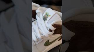 Star Wars the mandalorian custom sneakers Nike Air Jordan 1 Mid Baby Yodadin grogu [upl. by Ieluuk]