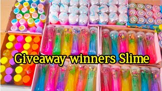 Giveaway winners SlimeFun Mixing [upl. by Mihar266]