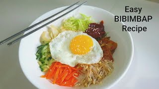 Easy BIBIMBAP Recipe  homemade bibimbap recipe [upl. by Holna305]